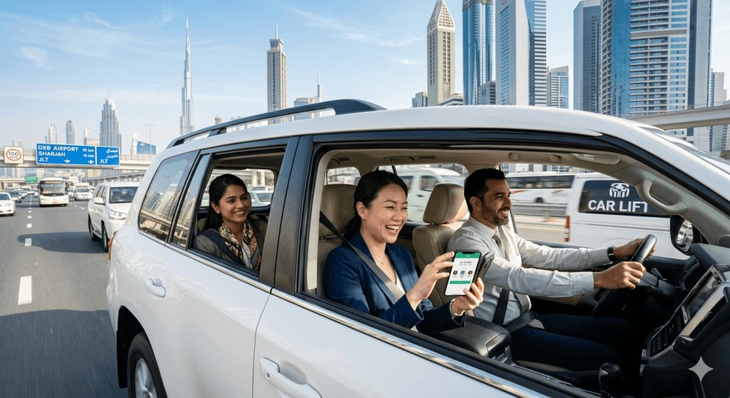 How to Split Car Lift Costs with Colleagues in Dubai